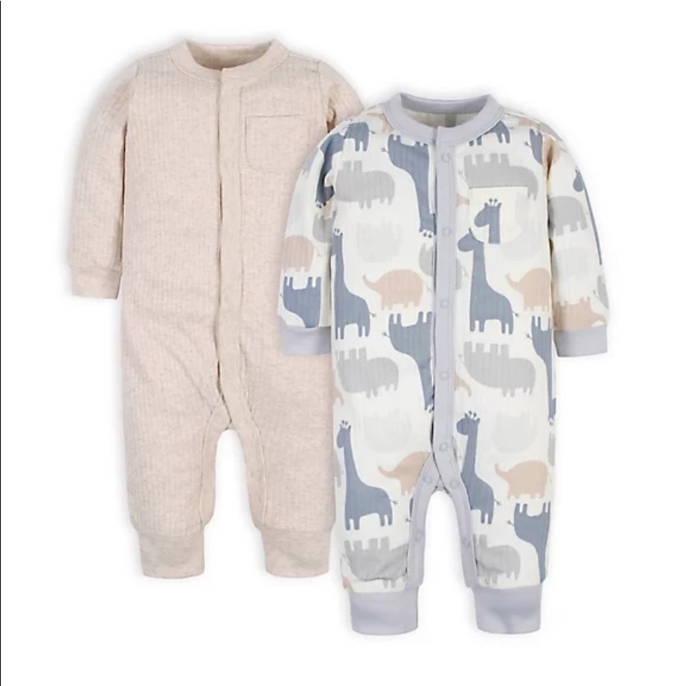 Gerber® Size 0-3M 2-Pack Jungle Coveralls